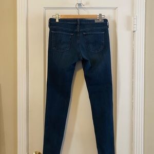 Adriano Goldschmied Super Skinny Legging Ankle Jeans, size 28R